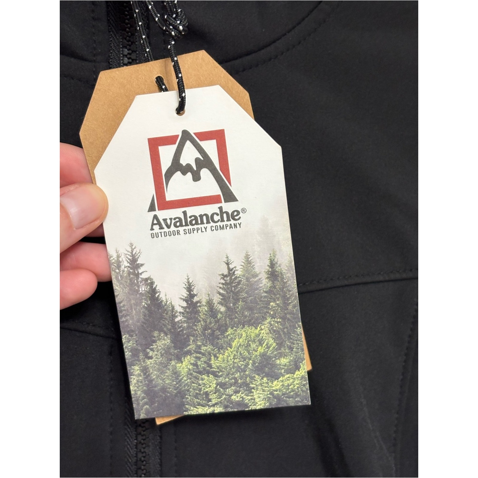 New Avalanche Women's Fleece Lined Hoodie Soft Shell Jacket In Black - Size M — image 6 of 8